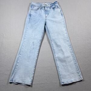 Levi's Jeans‎ Women 28 High Waisted Crop Flare Light Wash Stretch Denim
